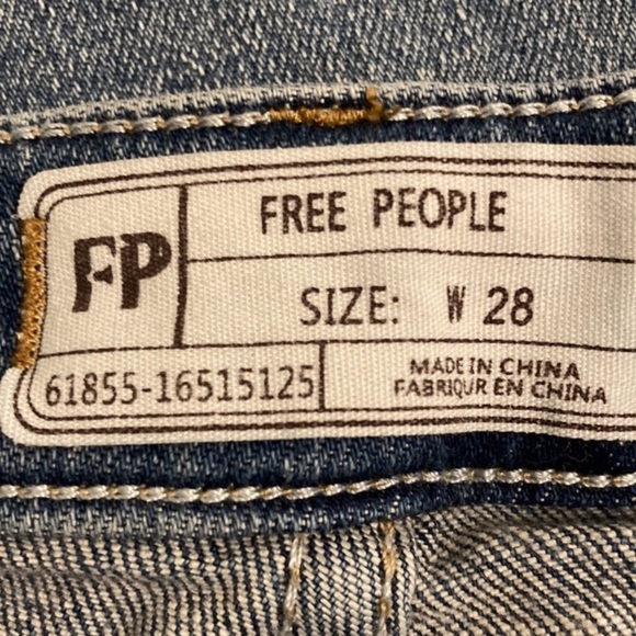 Free People Wide leg jeans size 28 - Picture 2 of 4